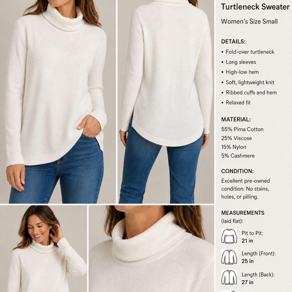 Chico-s Women's White and Cream Shirt